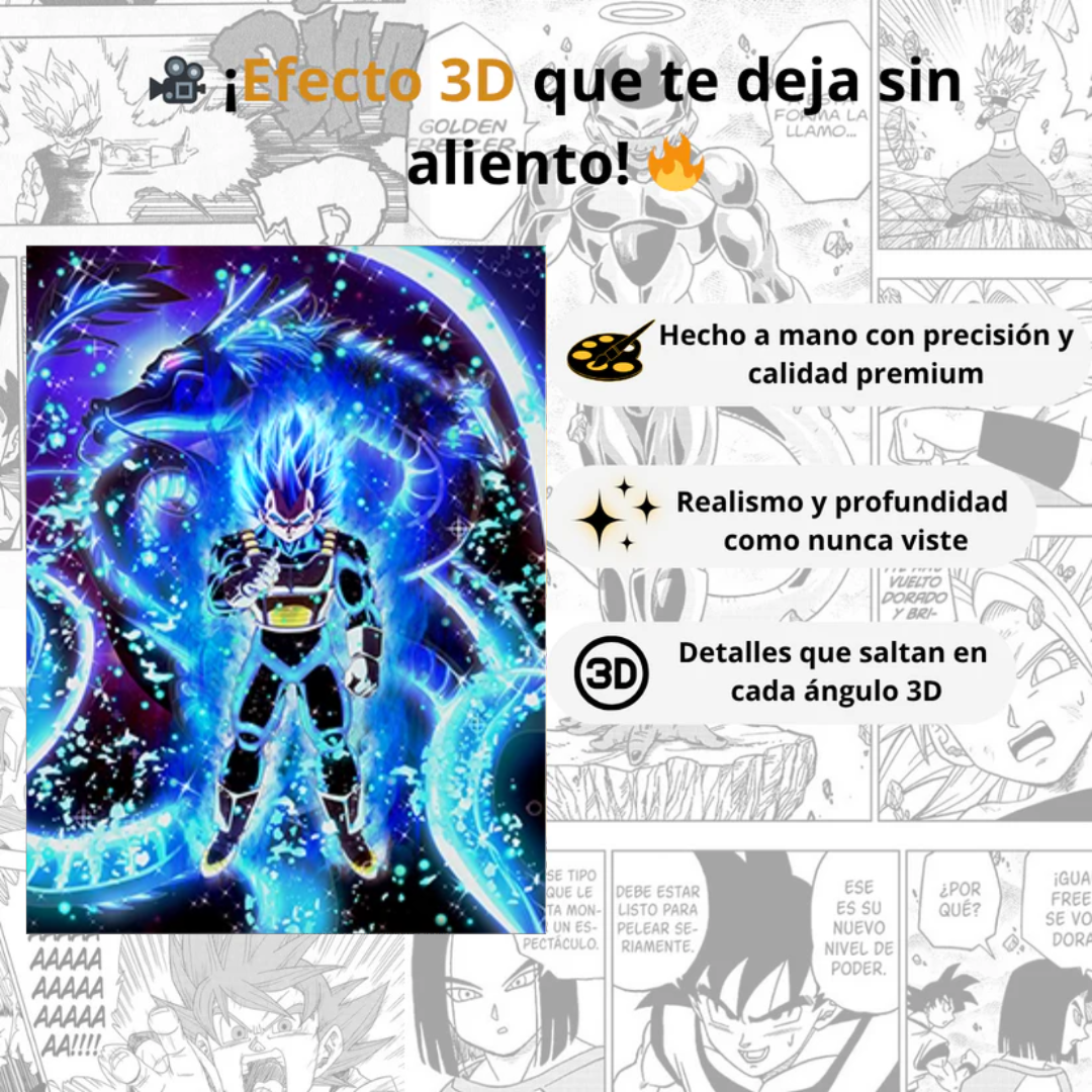 Póster Lenticular de Dragon Ball 3D